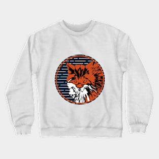 Fox red-white Crewneck Sweatshirt